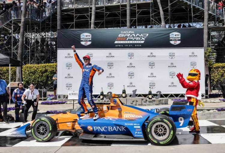 Scott Dixon gana el Gran Premio Acura de Long Beach