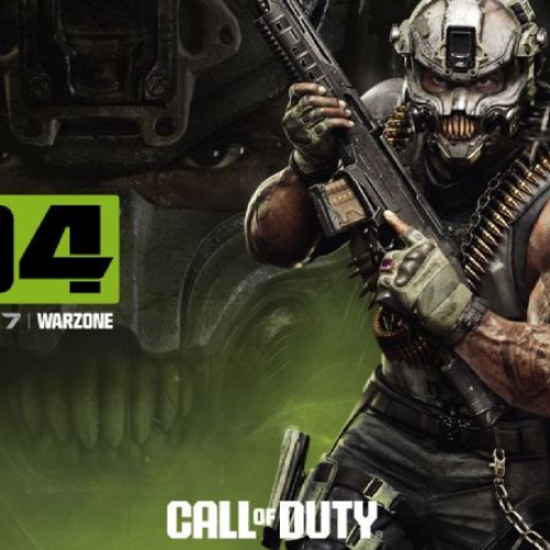 Arte promocional con un soldado armado y un fondo oscuro en tonos verdes que alude a la estética militar de la Temporada 4.
