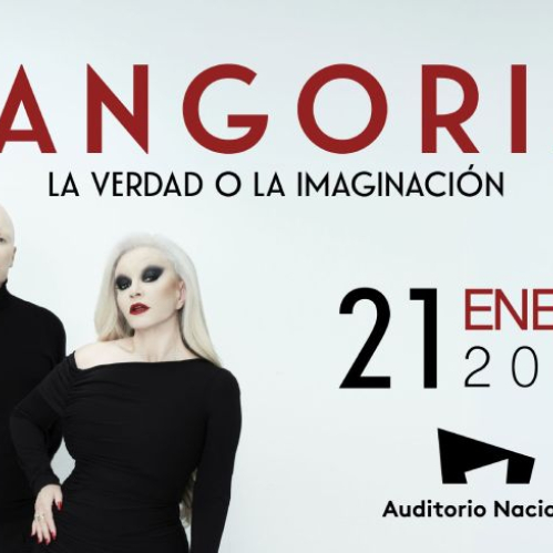 Póster oficial del concierto de Fangoria en el Auditorio Nacional de la Ciudad de México para enero de 2027 junto a Nancys Rubias.