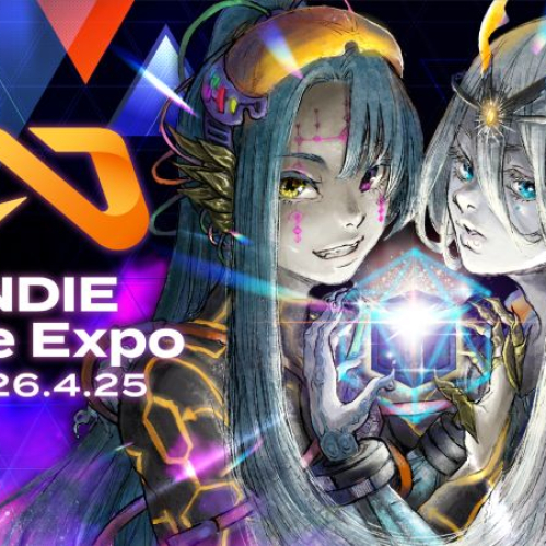 Ilustración promocional con dos personajes de estilo fantástico sosteniendo un objeto luminoso, acompañada del logotipo del evento y su fecha.