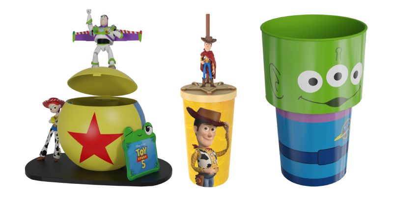 Toy Story 5 – Promocionales Cinépolis Artículos promocionales con personajes de la película