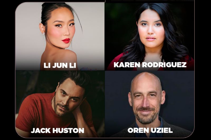 Composición con el logotipo de “Spider-Noir” y retratos de los actores confirmados para el panel.