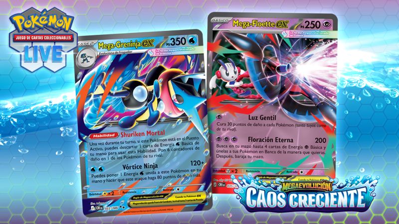  “Megaevolución-Caos Creciente” expande el universo competitivo de “JCC Pokémon Live” 
