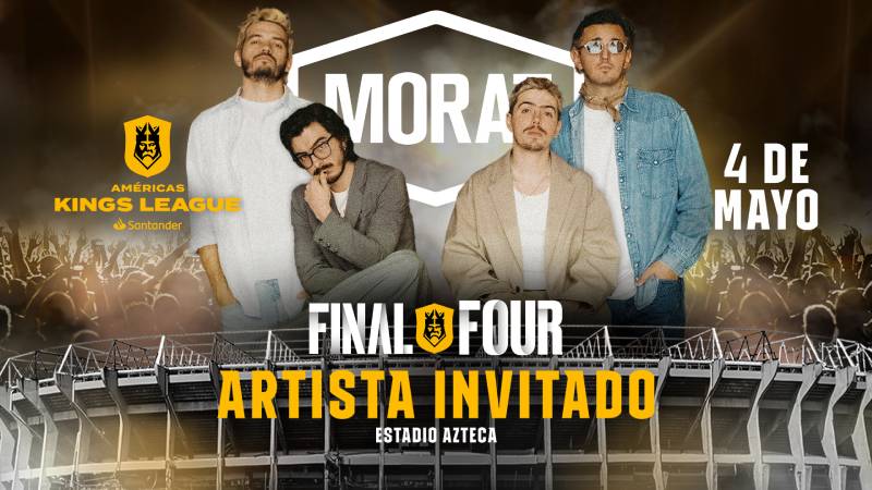 Morat se une a la fiesta en la Final Four de la Américas Kings League