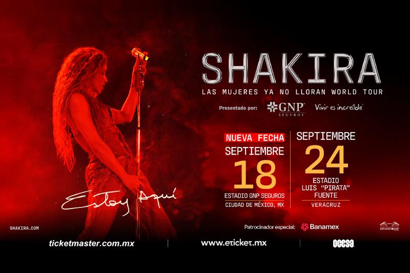 Shakira expande su gira en méxico y bate récords 