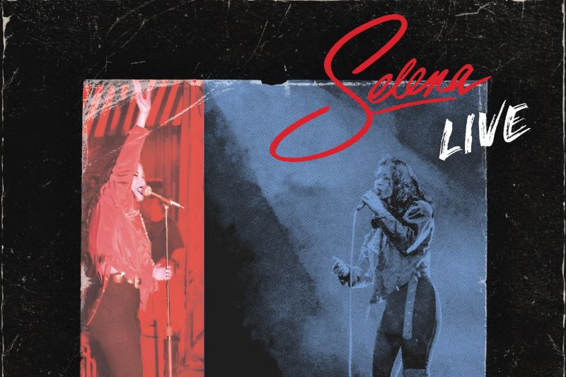 Selena – “Selena Live” (Edición Remasterizada) Arte promocional del álbum “Selena Live”, con fotografías de la artista en concierto.