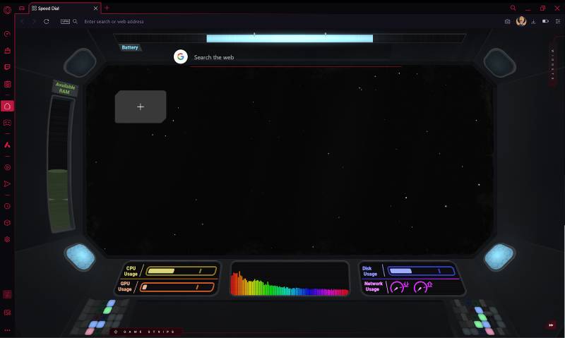 Opera GX lanza Live Wallpapers con métricas del sistema