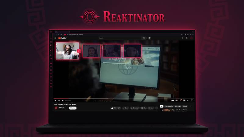 Presentan Reaktinator par aañadir reacciones a cualquier video