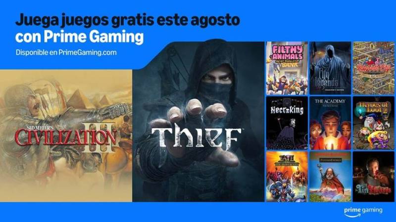 Juegos de Prime Gaming para agosto de 2025