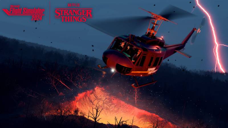 Stranger Things aterriza en Microsoft Flight Simulator 2024