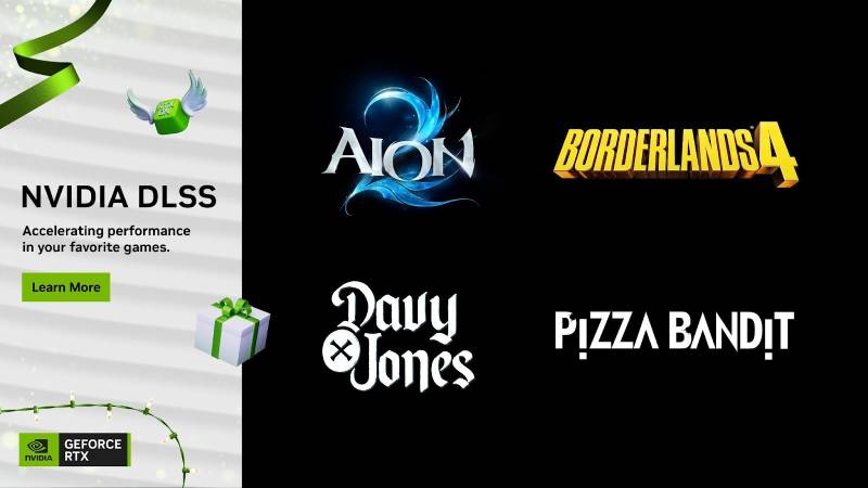 NVIDIA suma DLSS a AION2, Pizza Bandit y DAVY x JONES