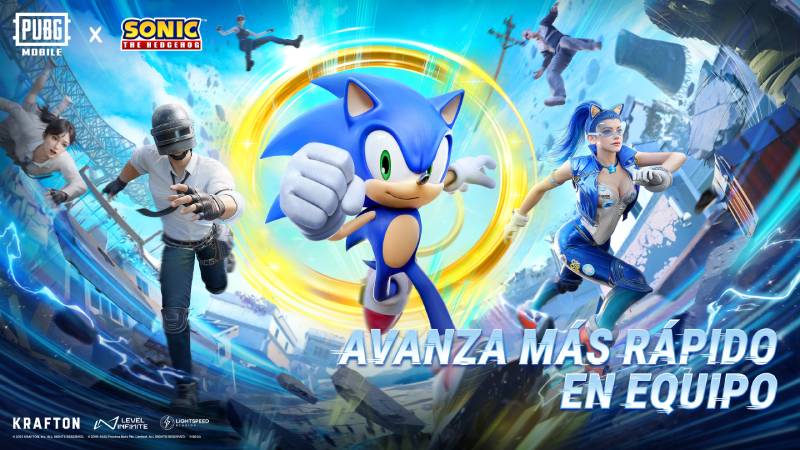 Sonic llega a PUBG MOBILE con skins y objetos exclusivos