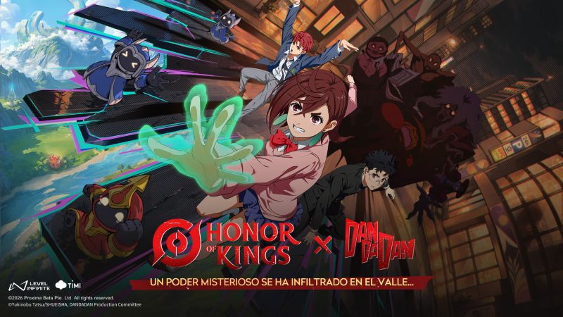 El mundo sobrenatural de DAN DA DAN invade Honor of Kings con su nueva actualización