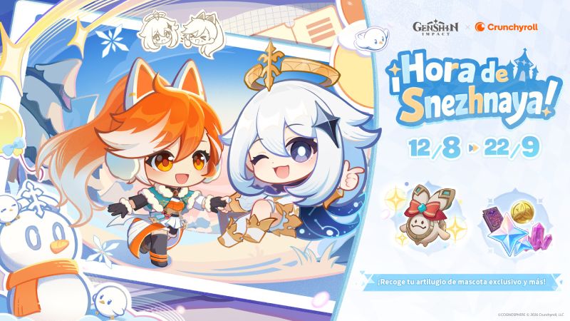 Crunchyroll y HoYoverse anuncian colaboración con recompensas exclusivas para Genshin Impact 