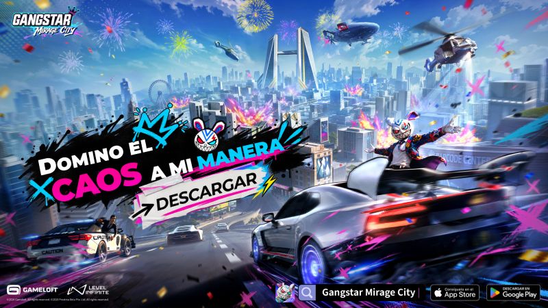 Gangstar Mirage City ya está disponible gratis en América Latina para iOS y Android 