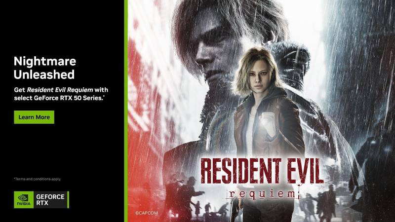 Resident Evil Requiem se integra al bundle RTX Serie 50