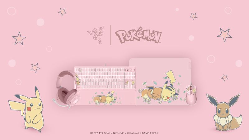 Lanzan teclados, mouse y headset con diseño inspirado en Pokémon 