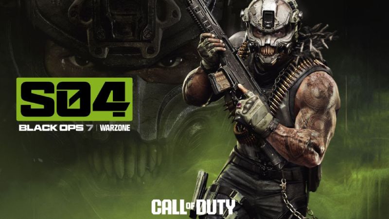 Arte promocional con un soldado armado y un fondo oscuro en tonos verdes que alude a la estética militar de la Temporada 4.