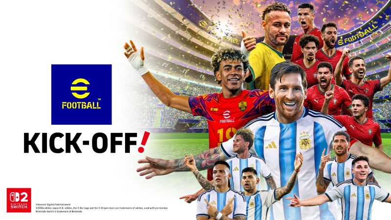 eFootball Kick Off! debuta en Nintendo Switch 2 con modos exclusivos y experiencia portátil total