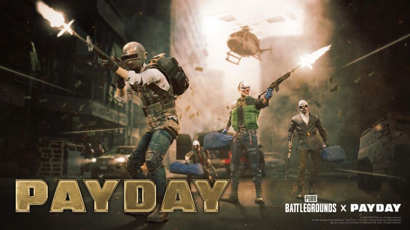 PUBG presenta “PAYDAY”, su nuevo modo cooperativo inspirado en atracos