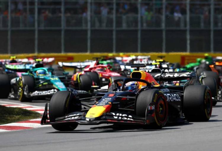 Verstappen asegura un segundo lugar en el Circuito Gilles Villeneuve, Canadá