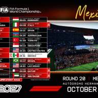 El Gran Premio de México 2027 de Formula 1 confirma sus fechas en el Autódromo Hermanos Rodríguez